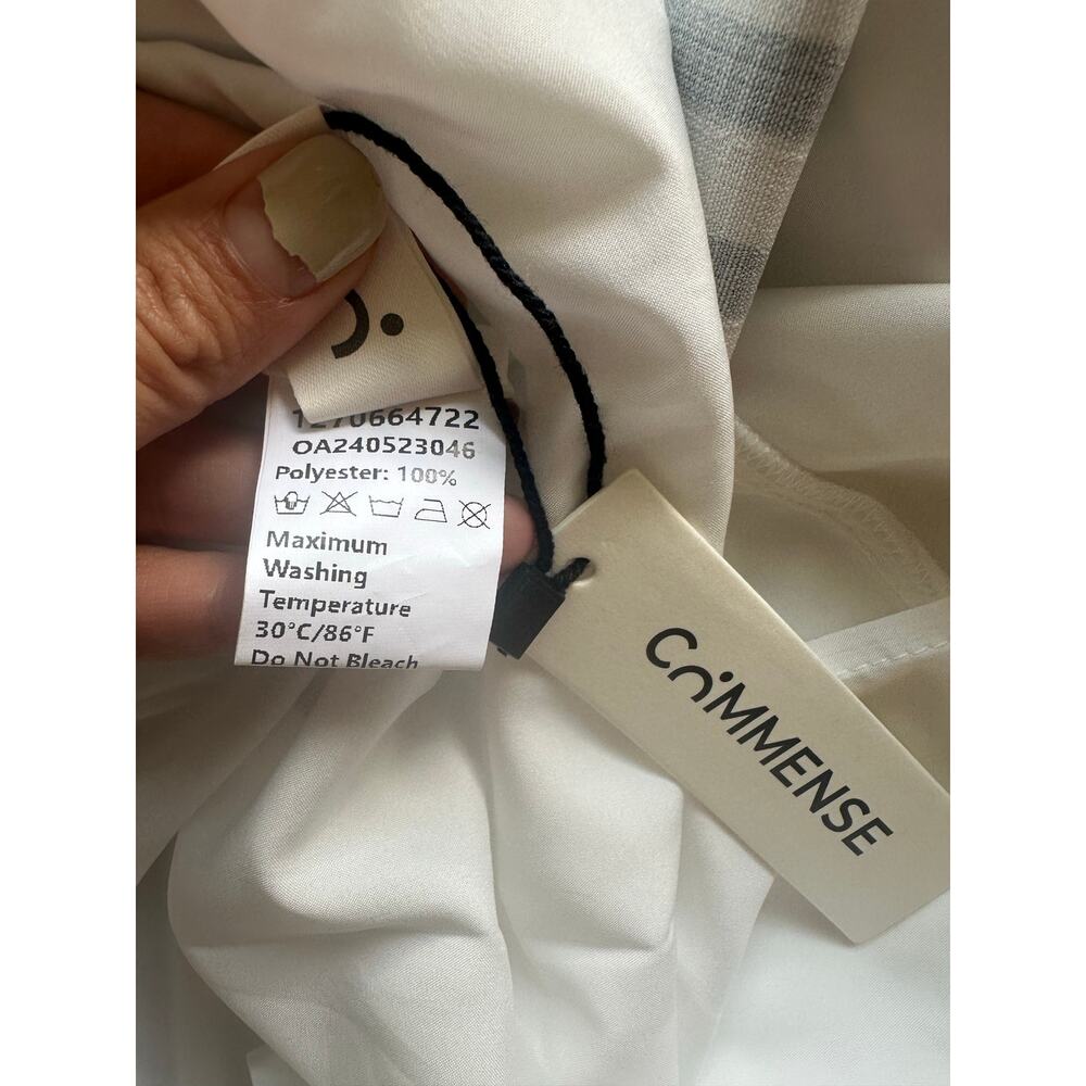 NWT Commense Striped Halter Neck Plunging Maxi DressSize S - Picture 9 of 10